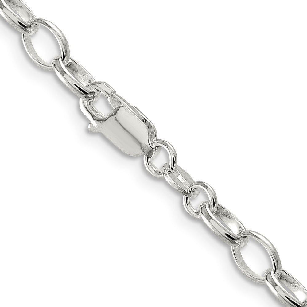 Sterling Silver 5mm Fancy Rolo Chain Necklace