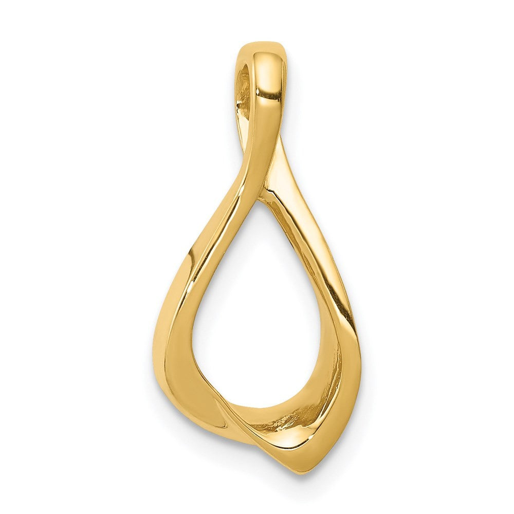 14k Yellow Gold Chain Slide Omega Slide