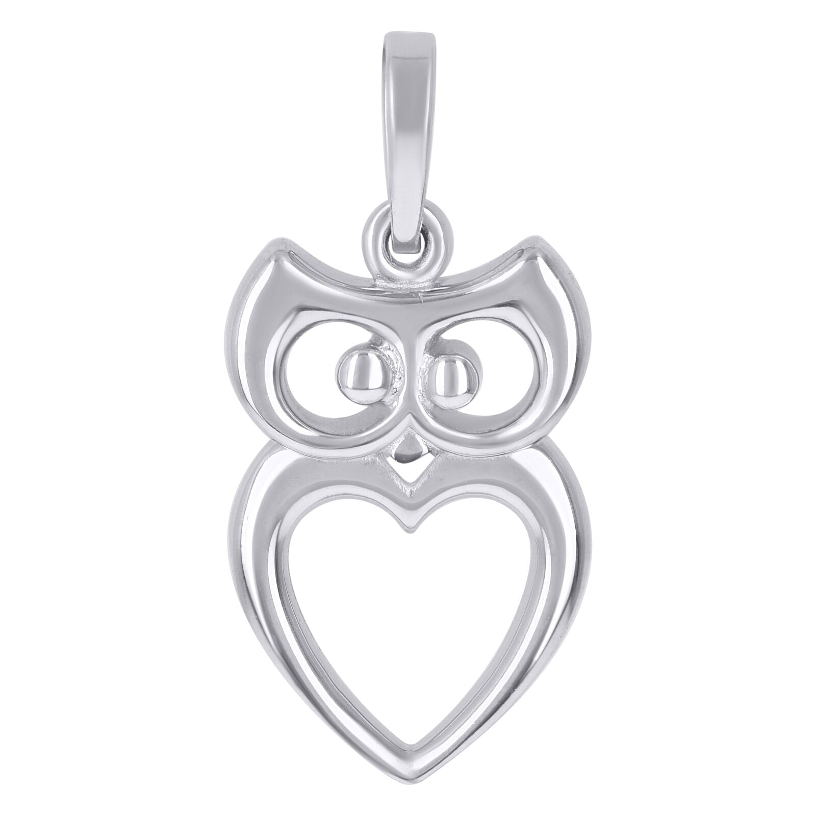 925 Sterling Silver Owl Bird Wildlife Charm Pendant