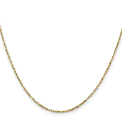 14k Yellow Gold 14 inch 1.1mm Ropa with Spring Ring Clasp Chain Necklace