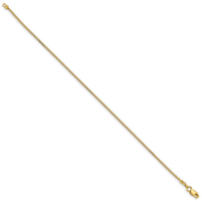14k Yellow Gold 7 inch .9mm Franco Bracelet