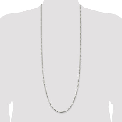 Sterling Silver 2.5mm Box Chain