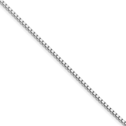 Sterling Silver Rhodium-plated 1.9mm Box Chain Necklace