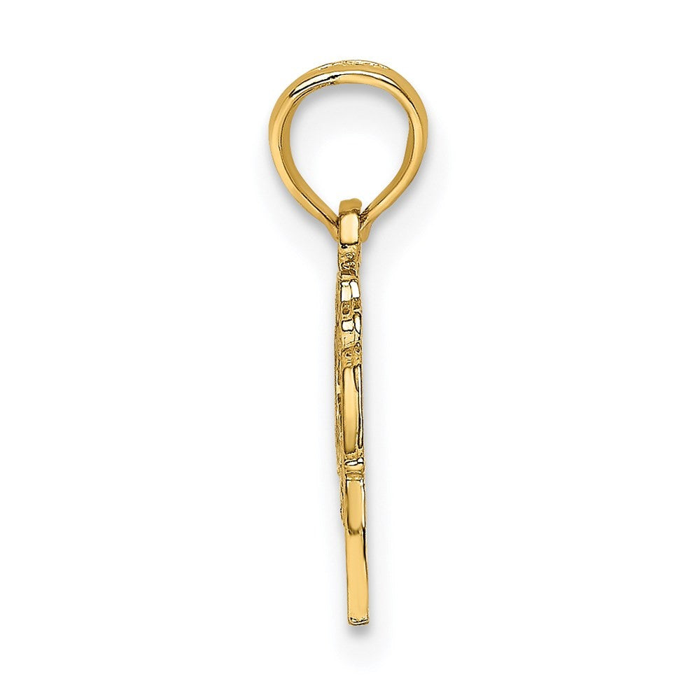 14k Yellow Gold GREAT GRANDMA with Heart Charm
