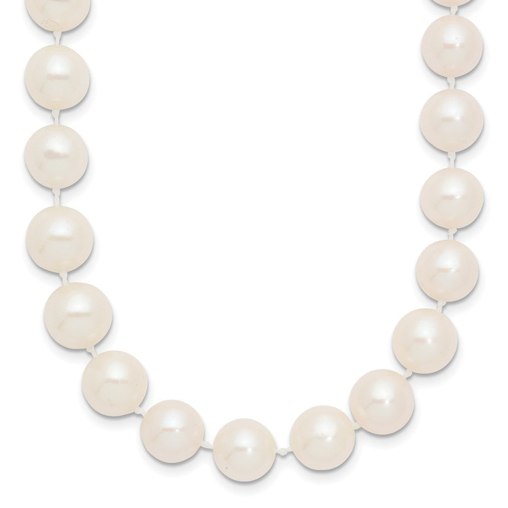 14k Yellow Gold 9-10mm White Freshwater Cultured Pearl 18 inch Necklace