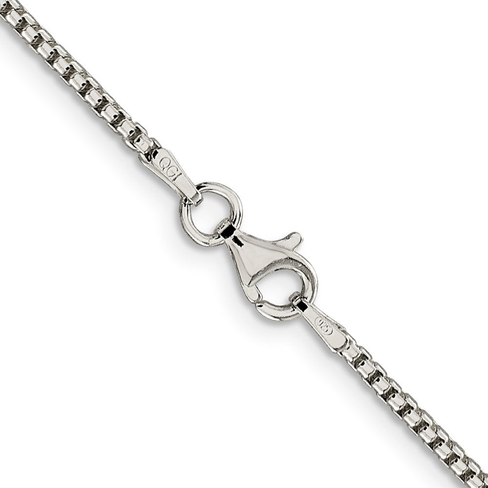 Sterling Silver 1.75mm Round Box Chain Necklace