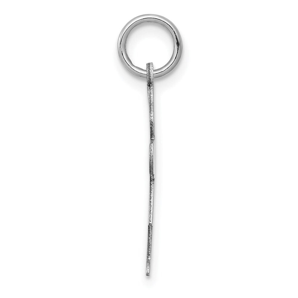 14k White Gold Kid Charm Pendant for Women