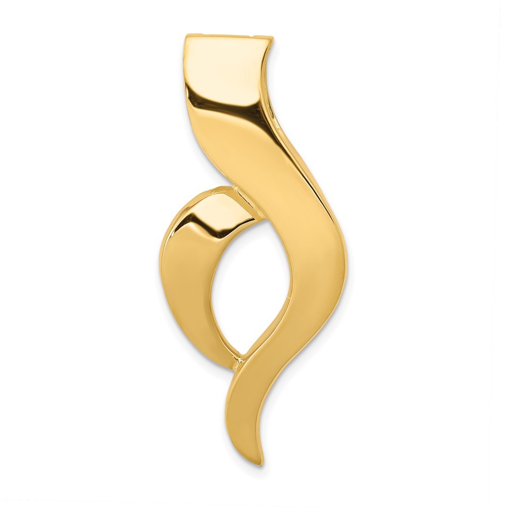 14k Yellow Gold Fancy Omega Slide