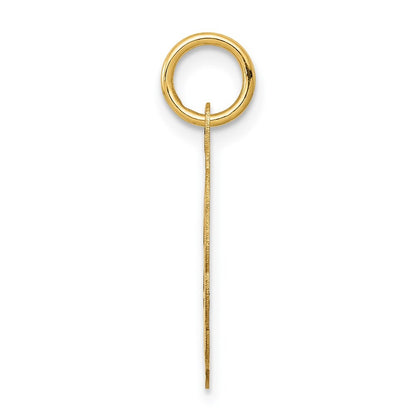 14k Yellow Gold Solid Star of David Disc Charm