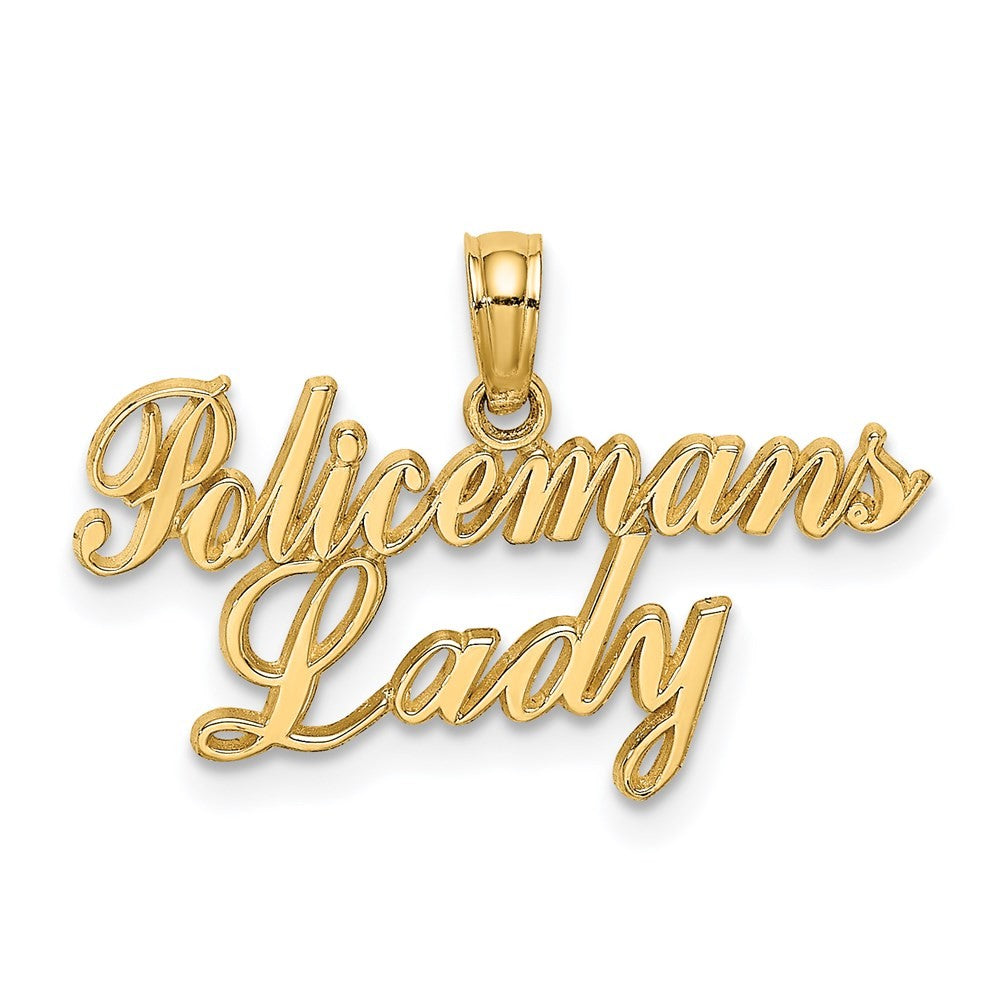 14k Yellow Gold POLICEMAN'S LADY Charm
