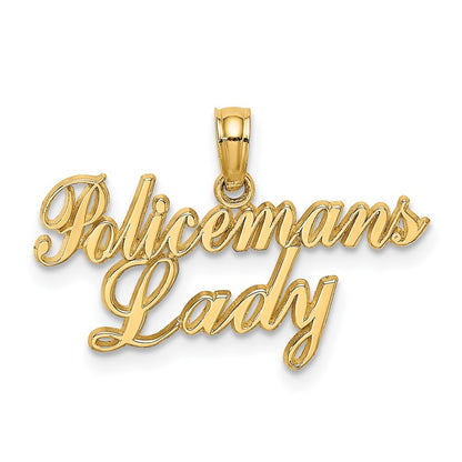 14k Yellow Gold POLICEMAN'S LADY Charm