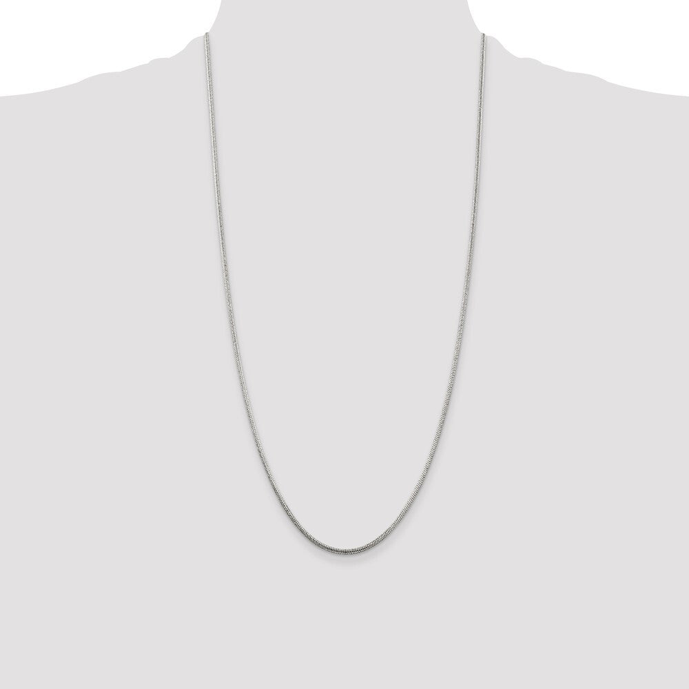 Sterling Silver 2mm Round Snake Chain