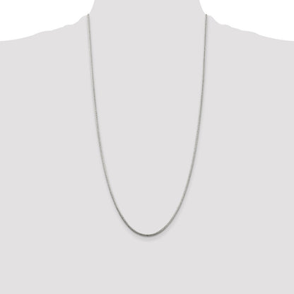 Sterling Silver 2mm Round Snake Chain