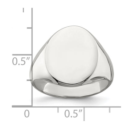 Sterling Silver Signet Ring Size 7