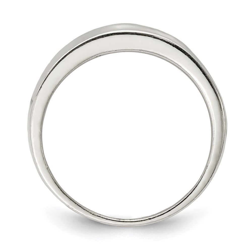 Sterling Silver Polished Fancy Ring Size 8