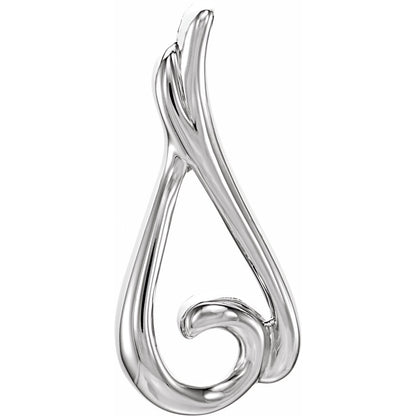 Sterling Silver Freeform Pendant Fine Jewelry Gift for Her Gift for Women