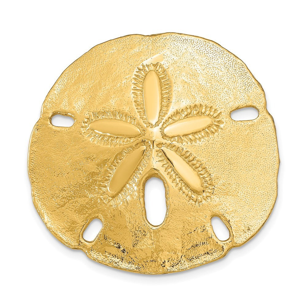 14k Yellow Gold Fits Up To 8mm and 10mm Medium Sand Dollar Slide