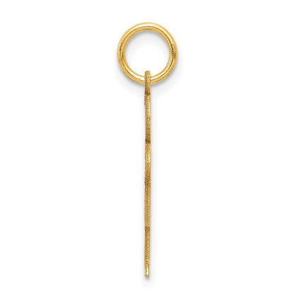 14k Yellow Gold Kid Charm Pendant for Women