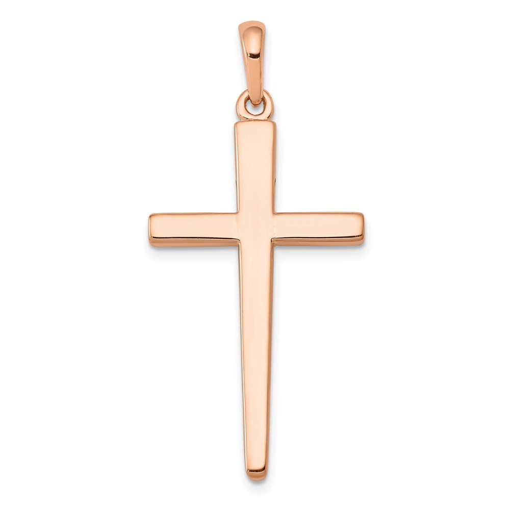 14k Rose Gold Cross Pendant