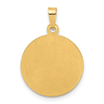 14k Yellow Gold Hollow Buddha Charm Pendant for Women