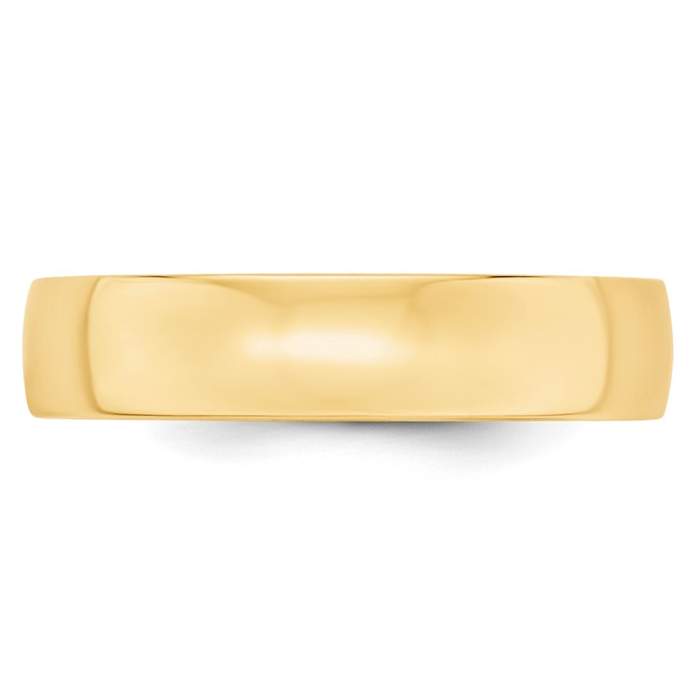 14K Yellow Gold Yellow Gold 5mm Lightweight Comfort Fit Wedding Band Size 5