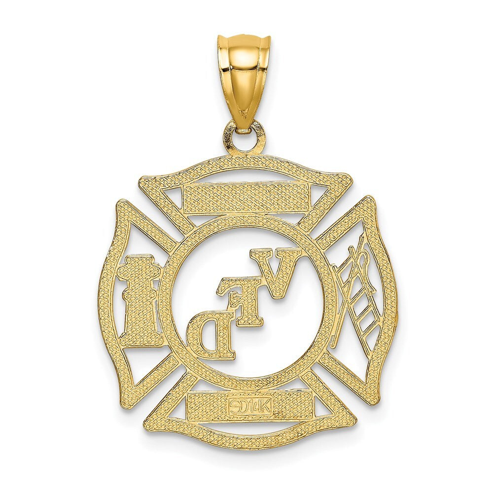 14k Yellow Gold VFD DWIGHT MEMBER In Shield Charm Pendant for Women