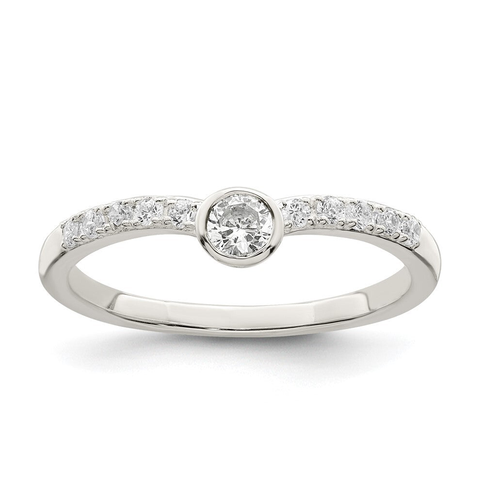 Sterling Silver CZ Ring Size 6