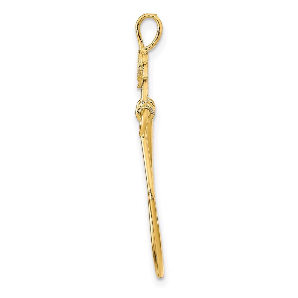 14k Yellow Gold Charm Holder