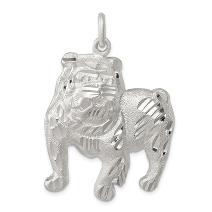 Sterling Silver Bull Dog Charm Holiday Gift for Women