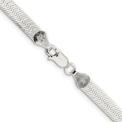 Sterling Silver 5.25mm Magic Herringbone Chain Necklace