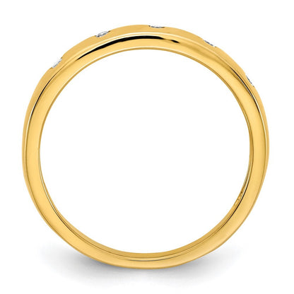 14K Yellow Gold 5-stone Diamond Ring Size 7