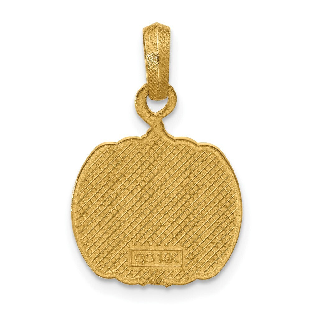 14k Yellow Gold Jack O'Lantern Pendant for Women