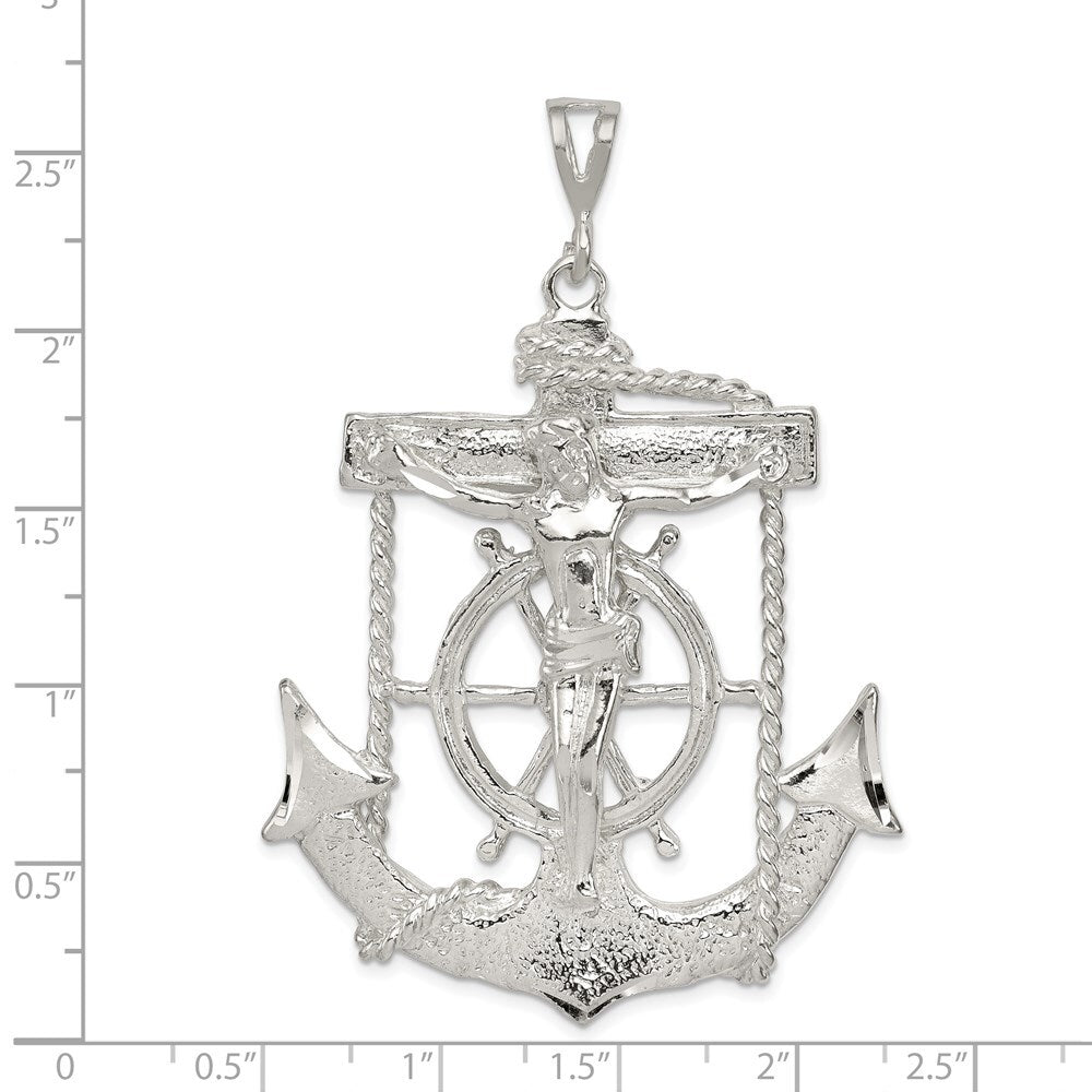 Sterling Silver Mariner Cross Pendant Holiday Gift for Women
