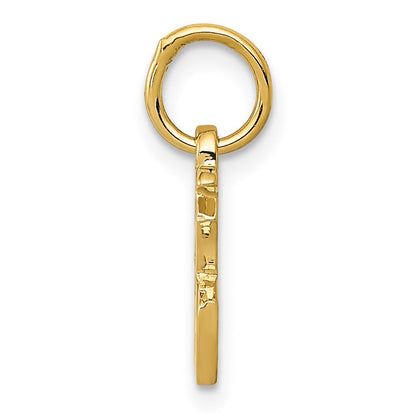 14k Yellow Gold Chinese Symbol Good Luck Charm