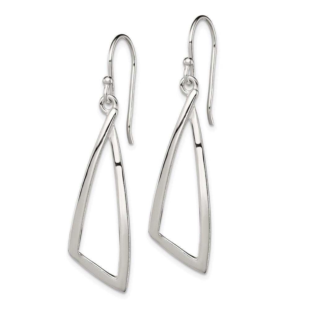 Sterling Silver Polished Fancy Dangle Earrings