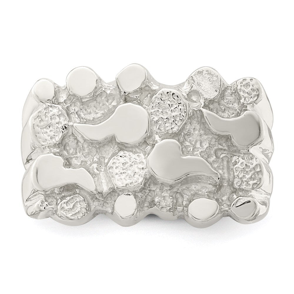 Sterling Silver Woman's Nugget Ring Size 7