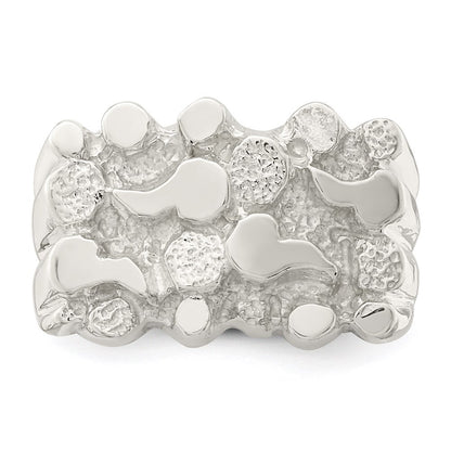 Sterling Silver Woman's Nugget Ring Size 7