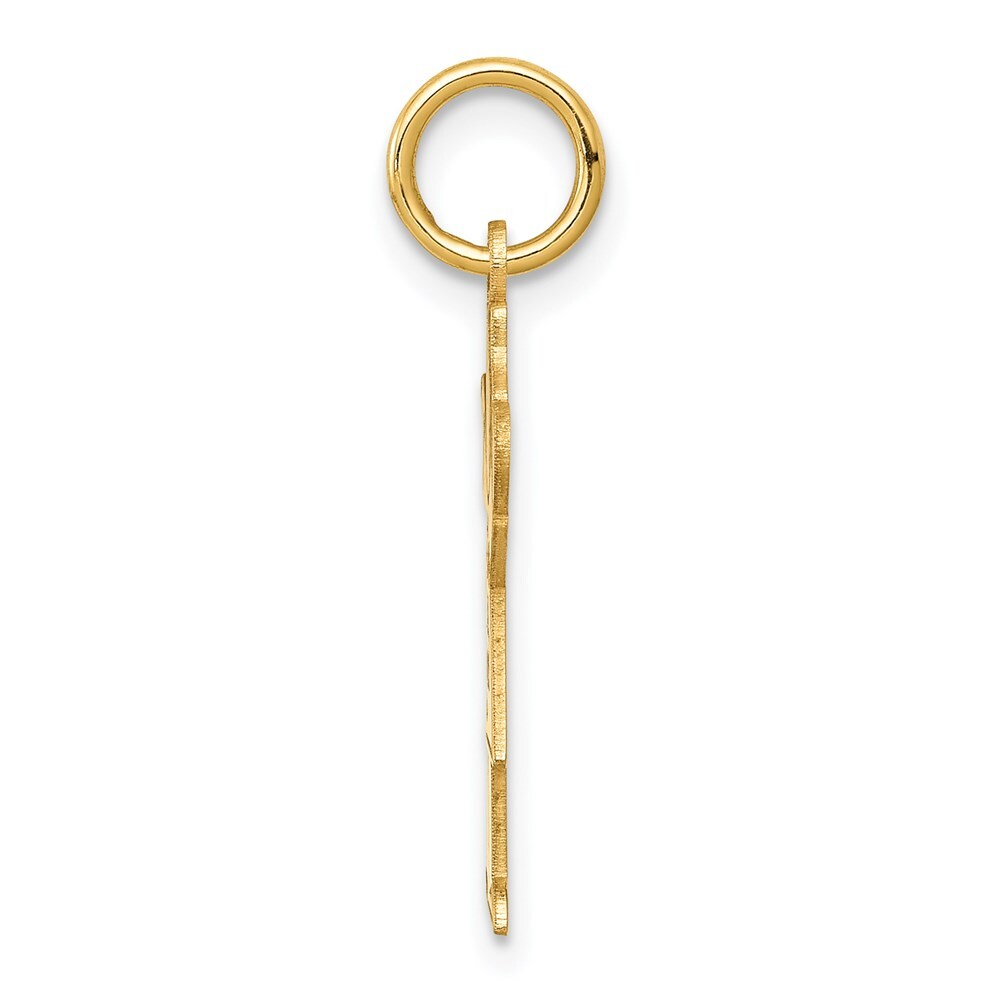 14k Yellow Gold Kid Charm Pendant for Women