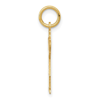 14k Yellow Gold Kid Charm Pendant for Women
