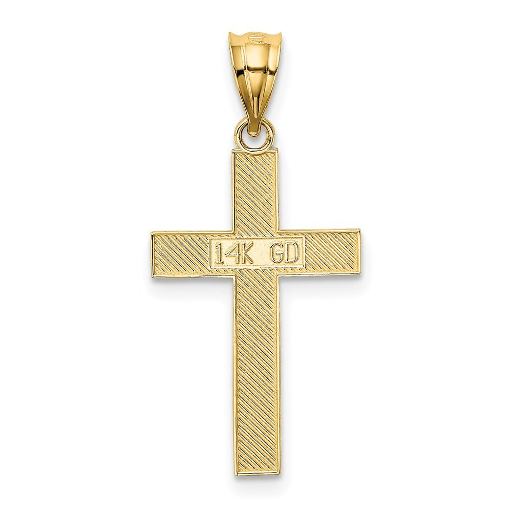 14k Yellow Gold Cross Pendant