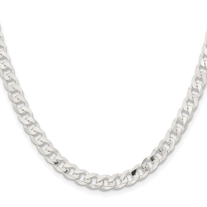 Sterling Silver 5.7mm Curb Chain Necklace