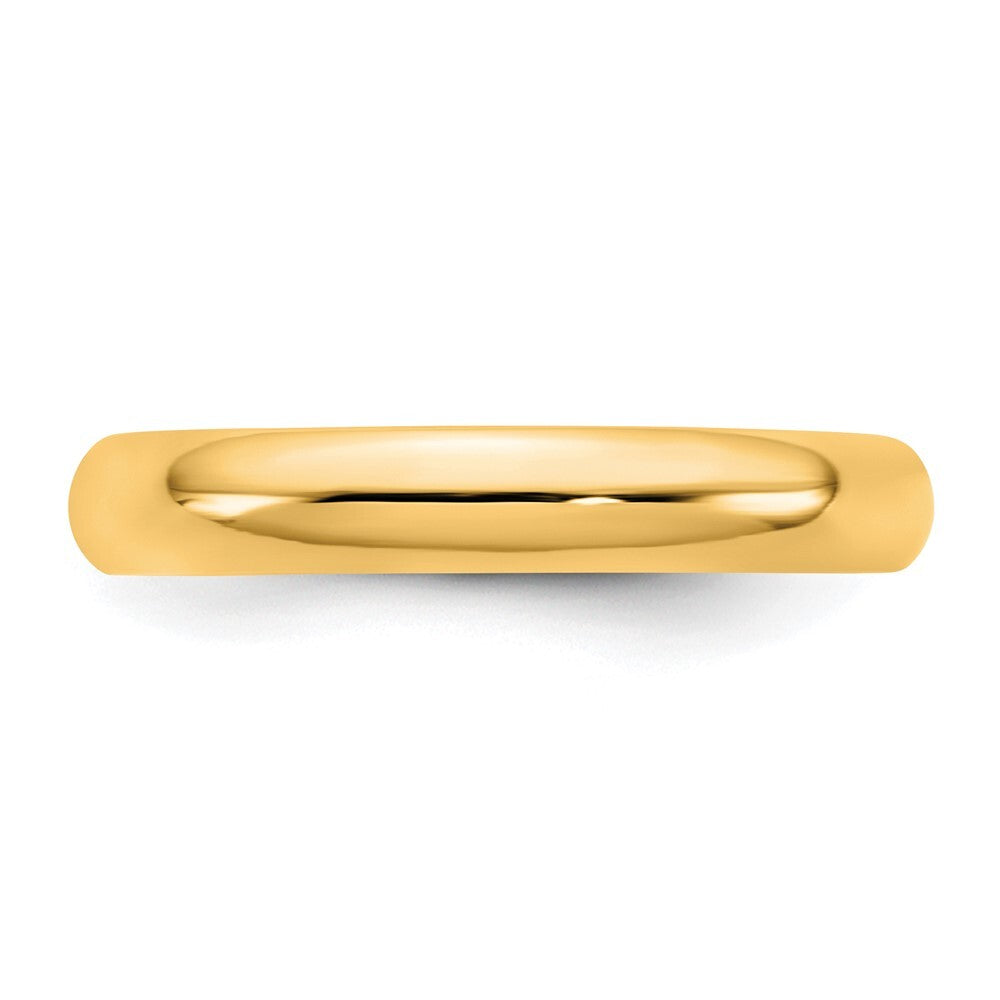 14K Yellow Gold 3.5mm Standard Comfort Fit Band Size 7