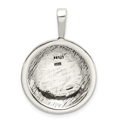 Sterling Silver Antiqued Soccer Ball Pendant Holiday Gift for Women