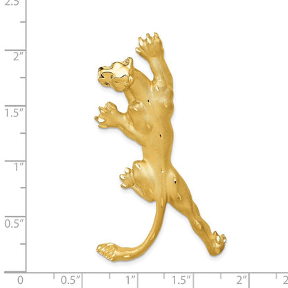 14k Yellow Gold Panther Pendant