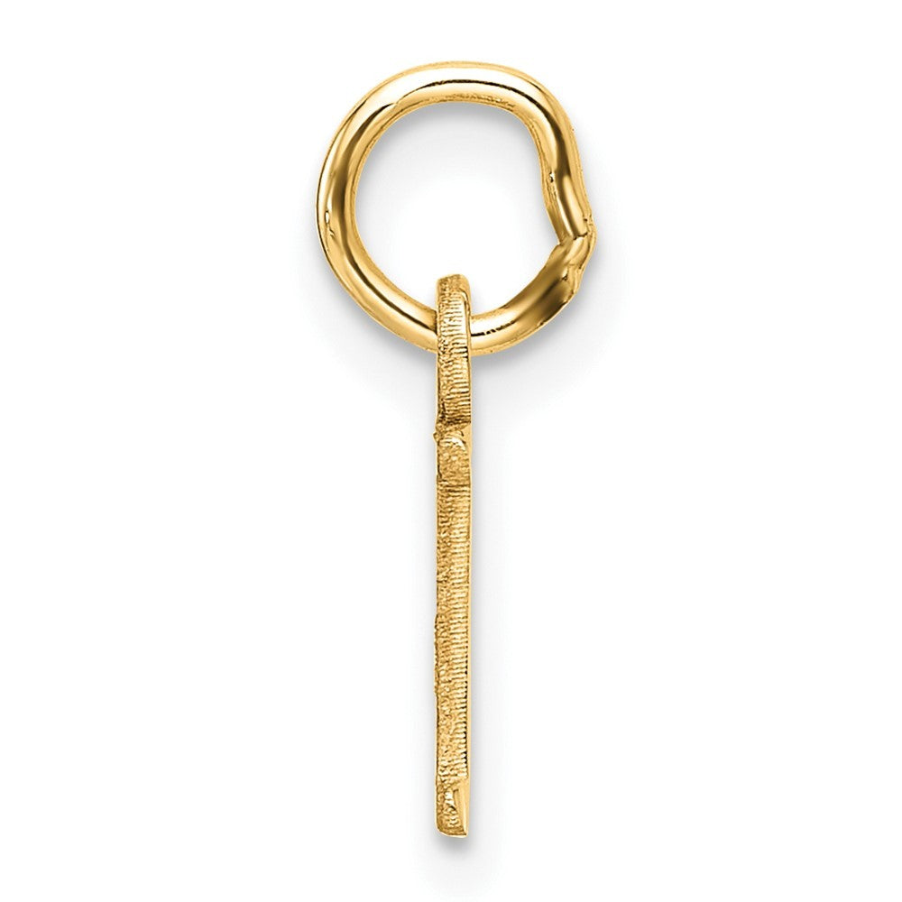 14k Yellow Gold Cutout Letter L Initial Pendant