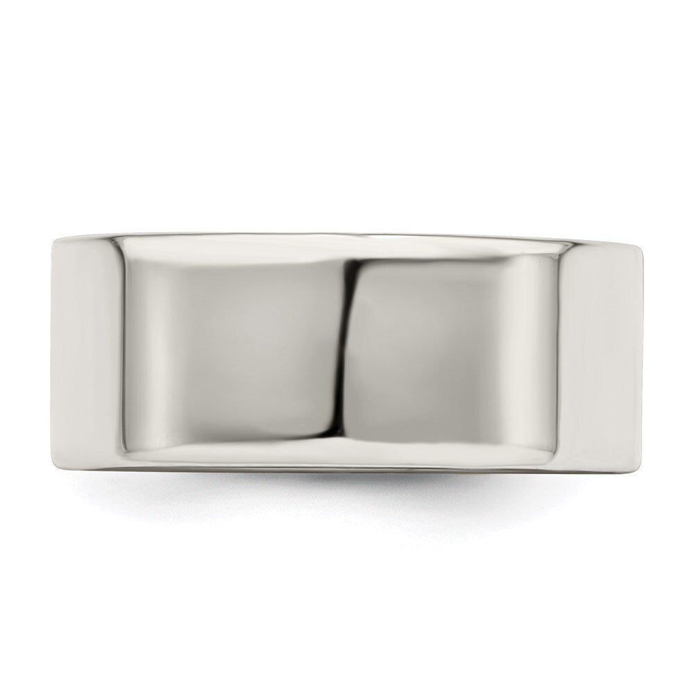 Sterling Silver 8mm Lightweight Flat Size 5 Band Ring