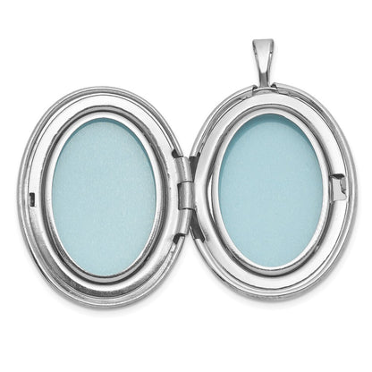 SS RH-pl Brushed And Polished ALWAYS ON MY MIND... 20mm Oval Locket