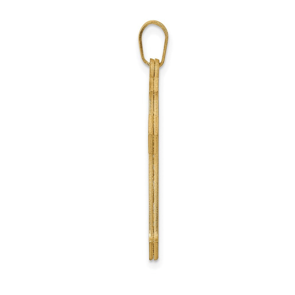 14k Yellow Gold Passion Cross Pendant