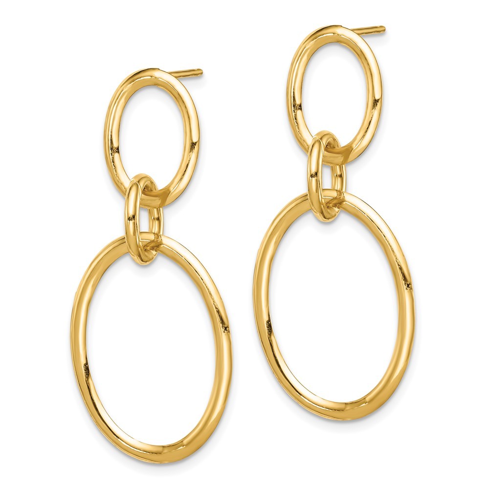 14k Yellow Gold Hoop Earrings