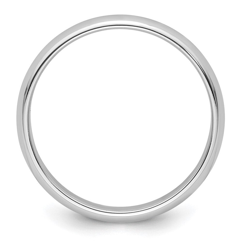Platinum 4mm Half Round Wedding Band Ring Size 7